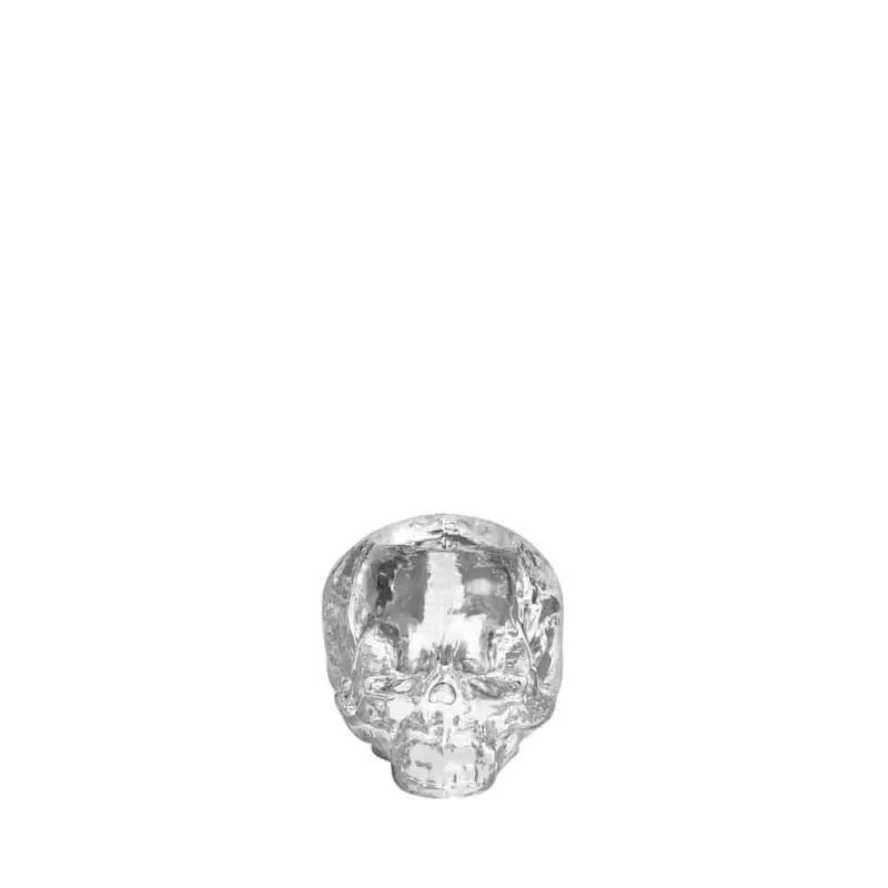 Kosta Boda Still Life skull ljuslykta i klarglas